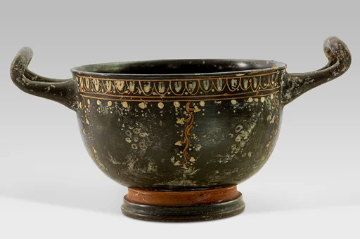 Terracotta skyphos