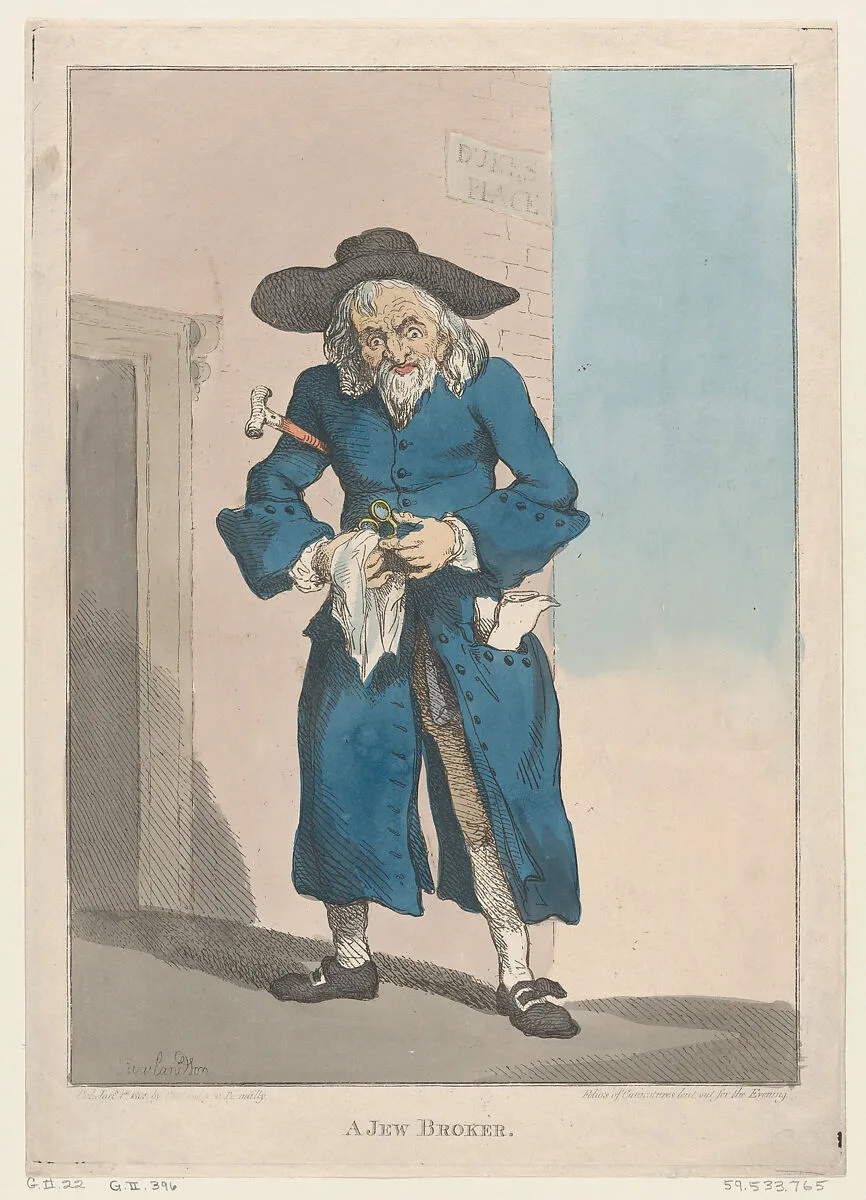 A Jew Broker — Thomas Rowlandson