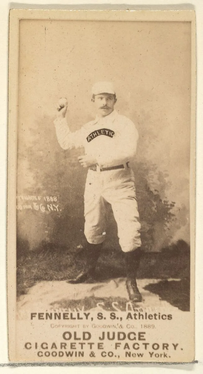 Fennelly, Shortstop, Philadelphia Athletics, from the Old Judge series (N172) for Old Judge Cigarettes — Goodwin & Company