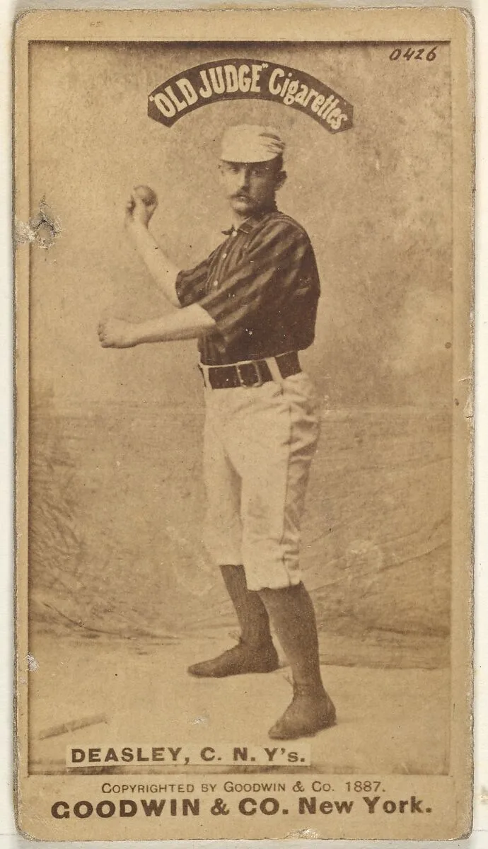 Thomas H. "Pat" Deasley, Catcher, New York, from the Old Judge series (N172) for Old Judge Cigarettes — Goodwin & Company
