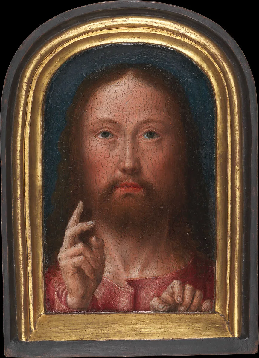 Christ Blessing — Gerard David