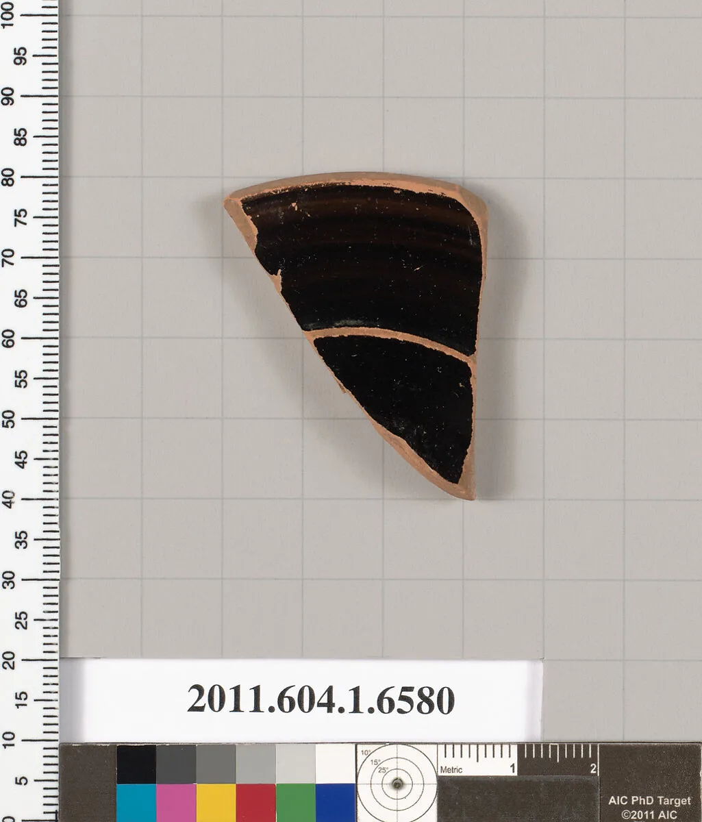 Terracotta fragment of a kylix (drinking cup) — Unknown