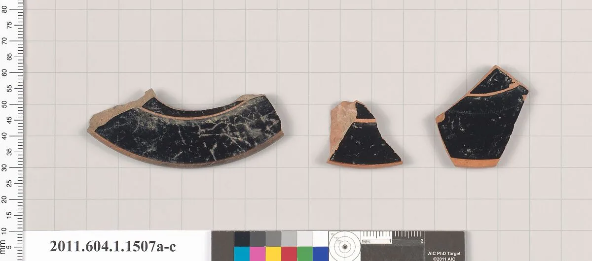Terracotta fragments of kylikes (drinking cups) — Unknown