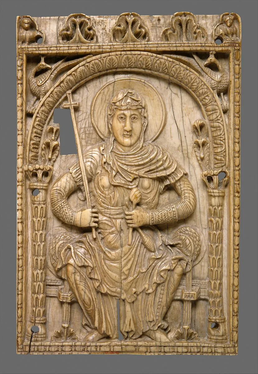 Plaque with the Virgin Mary as a Personification of the Church — Unknown