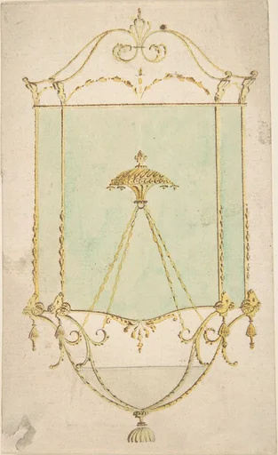 Design for a Hall Lantern, Elevation