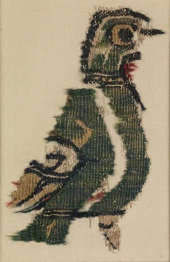 Textile Fragment with Bird