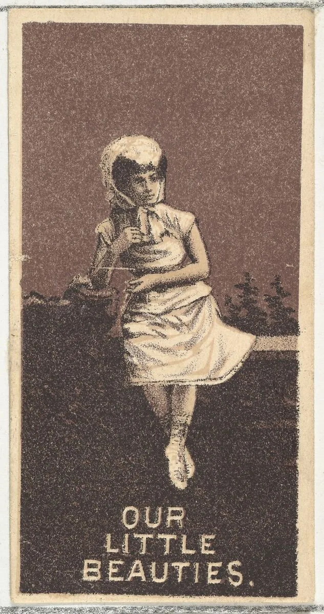 From the Actresses series (N57) promoting Our Little Beauties Cigarettes for Allen & Ginter brand tobacco products — Allen & Ginter|A. Hoen & Co.