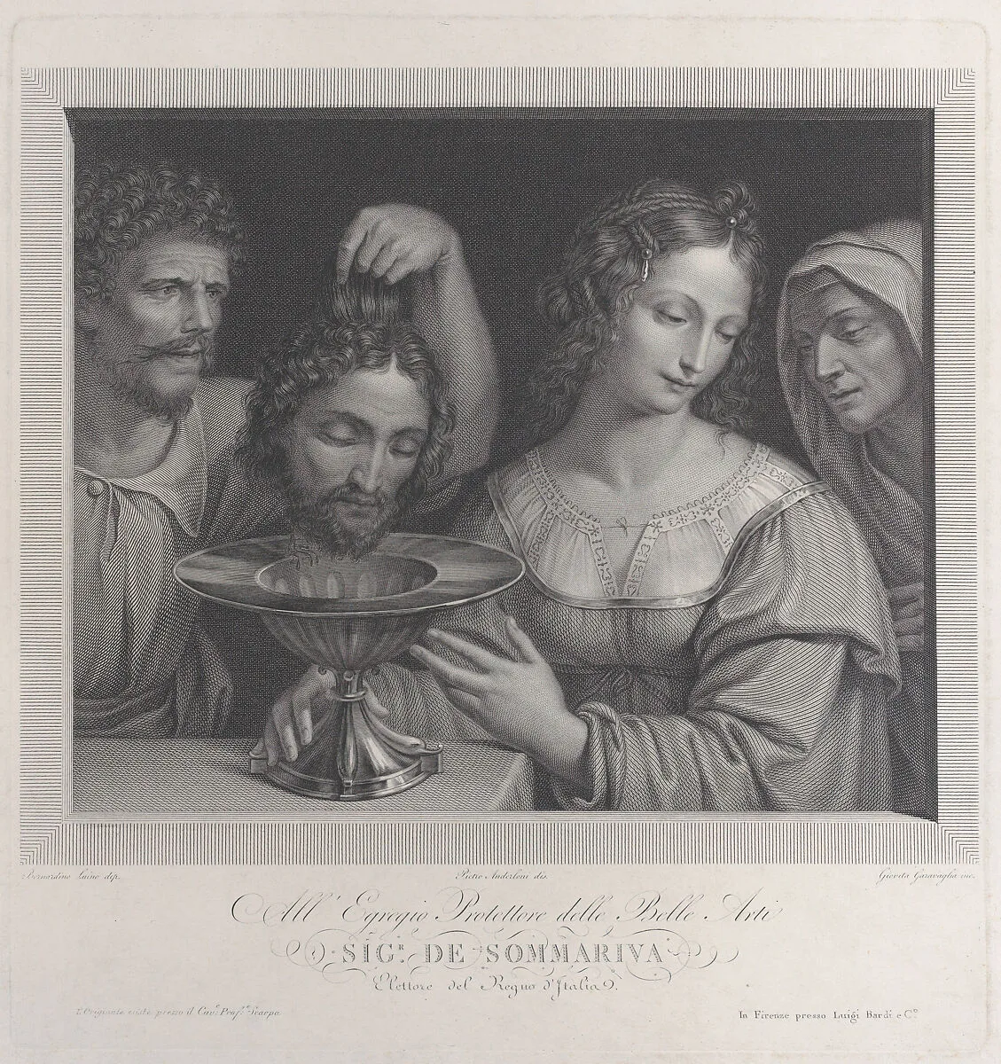 Salome and the head of Saint John the Baptist — Luigi Bardi|Pietro Anderloni|Giovita Garavaglia|Bernardino Luini