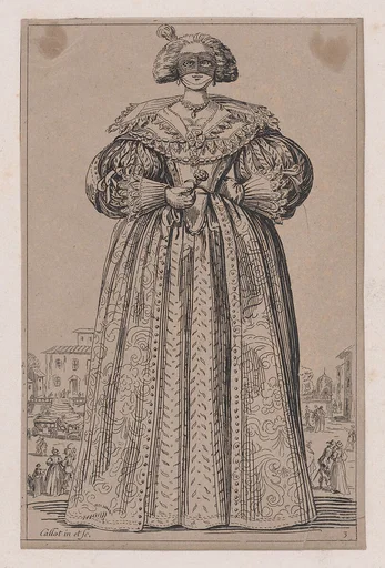 Copy of La Dame au Masque (The Lady Wearing a Mask), from La Noblesse (The Nobility)