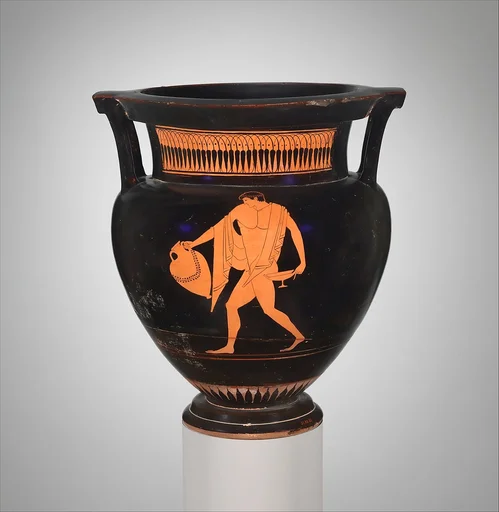 Terracotta column-krater (bowl for mixing wine and water)