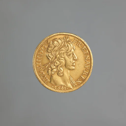 Double Louis d’or of Louis XIII of France (b. 1601; r. 1610-43)