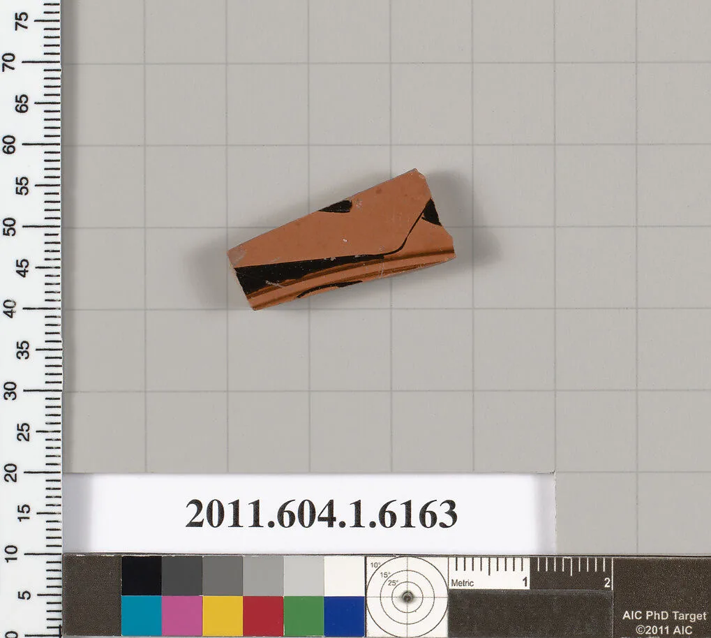 Terracotta fragment of a kylix (drinking cup) — Unknown