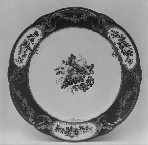 Plate (Assiette à palmes) (1 of 102) (part of a service)