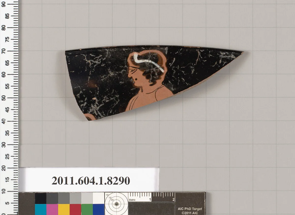 Terracotta rim fragment of a kylix (drinking cup) — Unknown