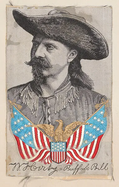 W. F. Cody = Buffalo Bill T. Stevens silk trade card (W500) — Unknown