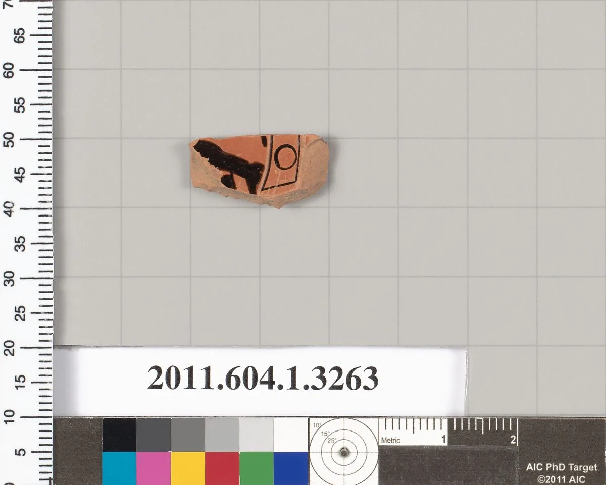 Terracotta fragment of a kylix (drinking cup) — Unknown