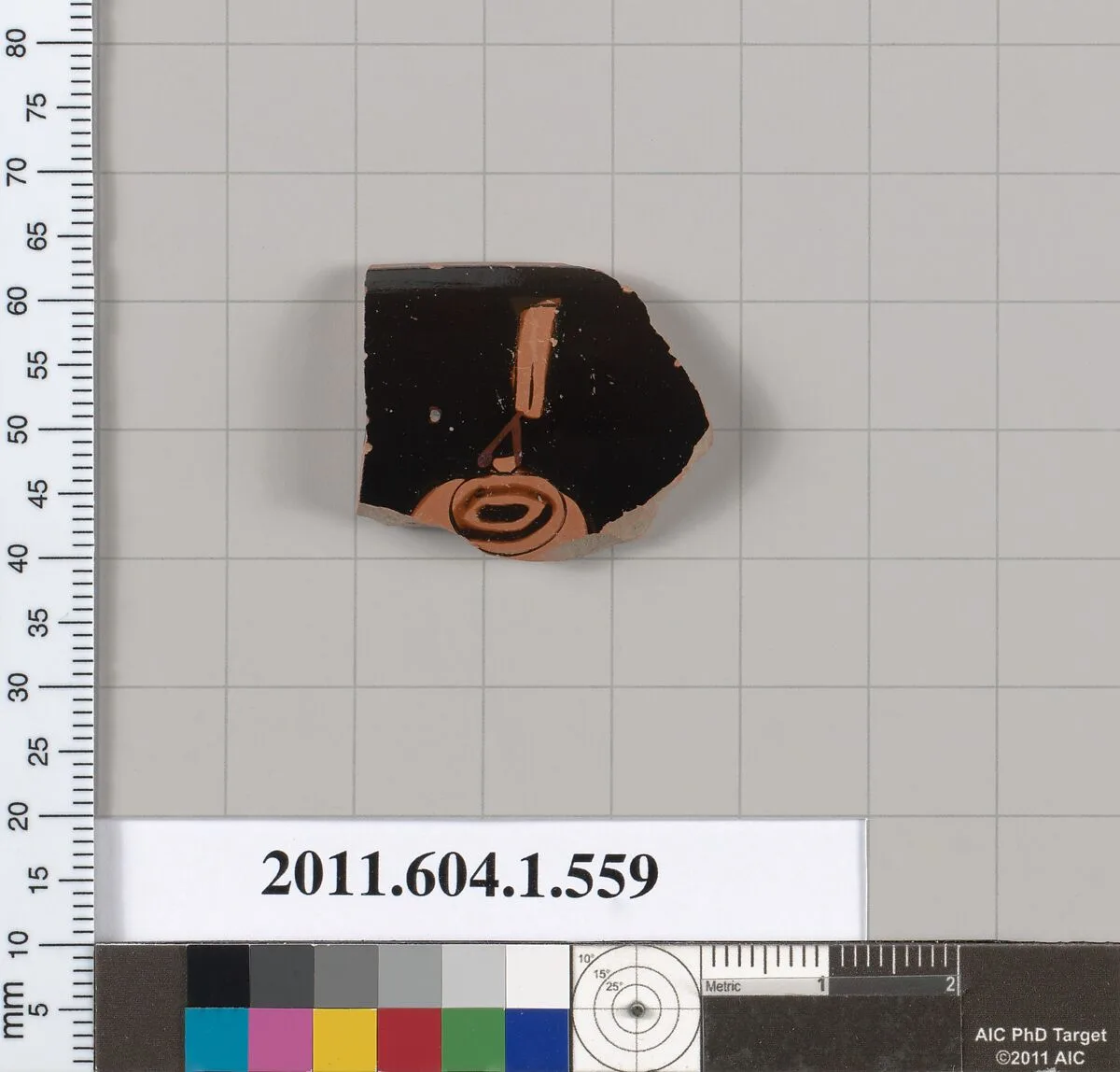 Terracotta rim fragment of a kylix (drinking cup) — Unknown