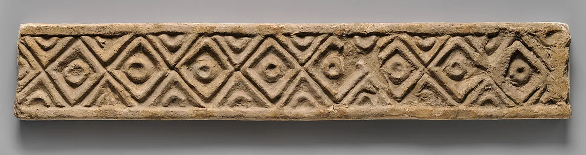 Wall decoration with geometric design — Unknown