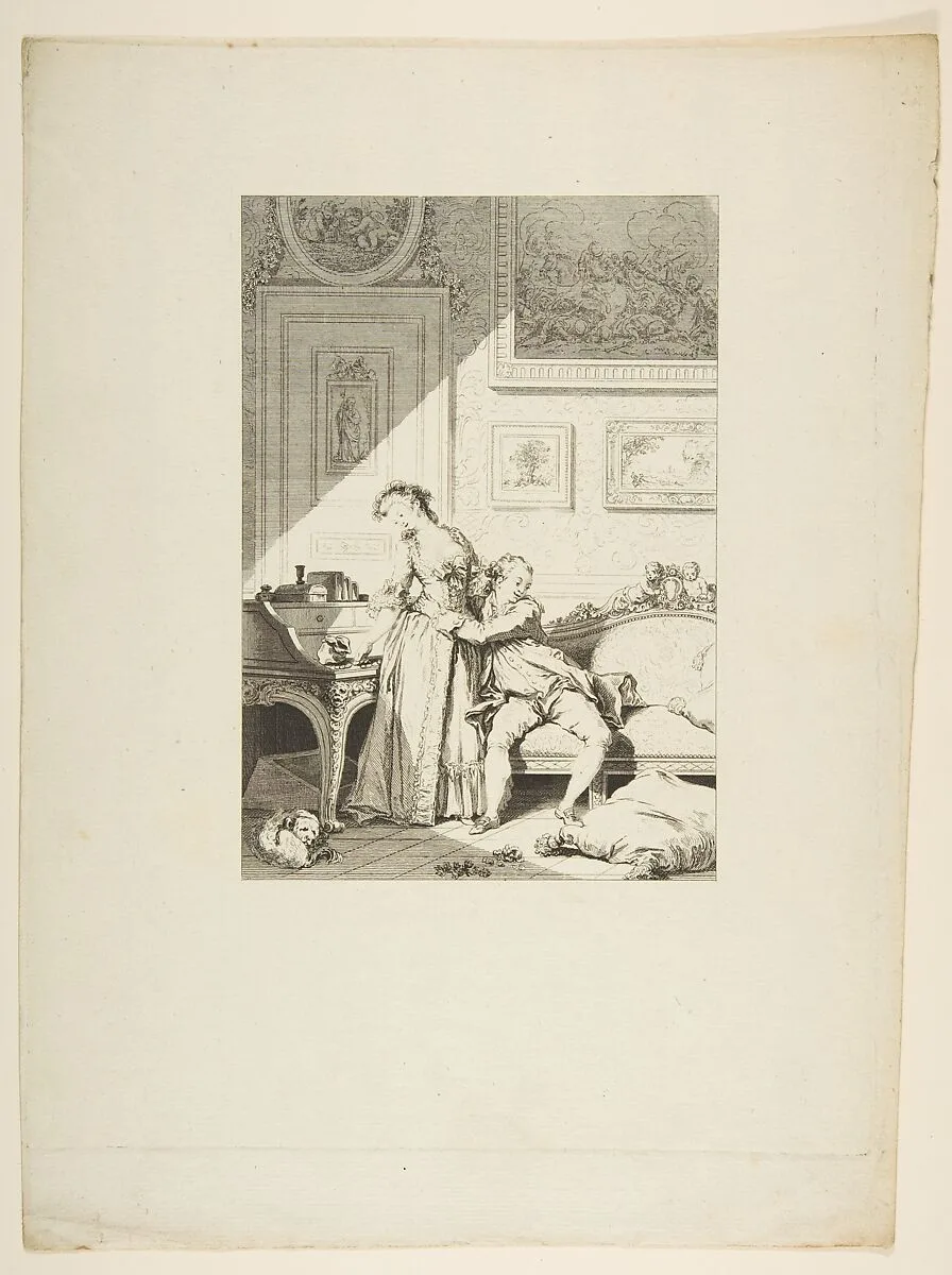 Contes et nouvelles en vers: A Femme avare galant Escroc, from "Les Contes de la Fontaine" — Jean de La Fontaine|Jean Honoré Fragonard|Jacques Aliamet|Pierre Didot l'ainé