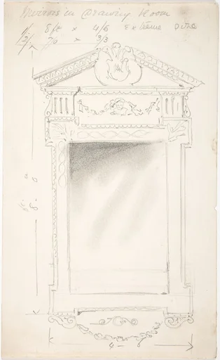 Design for a Drawing Room Mirror, for 11 Princes Gate, London