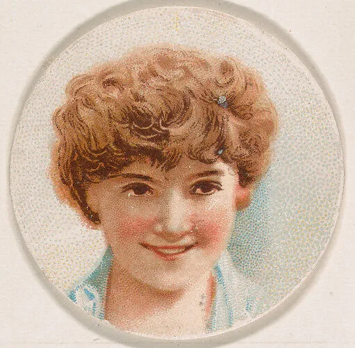 Portrait of woman, from the Novelties series (N228, Type 1) issued by Kinney Bros. — Kinney Brothers Tobacco Company