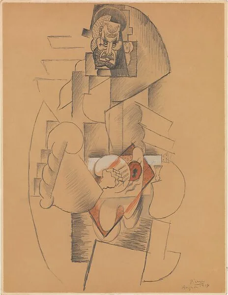 Bearded Man Playing Guitar — Pablo Picasso
