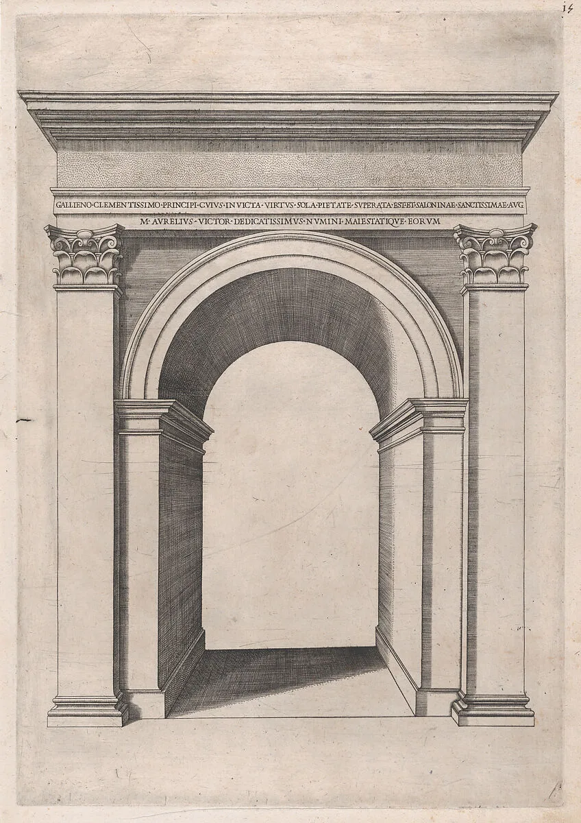 Speculum Romanae Magnificentiae: Arch of Gallienus — Anonymous