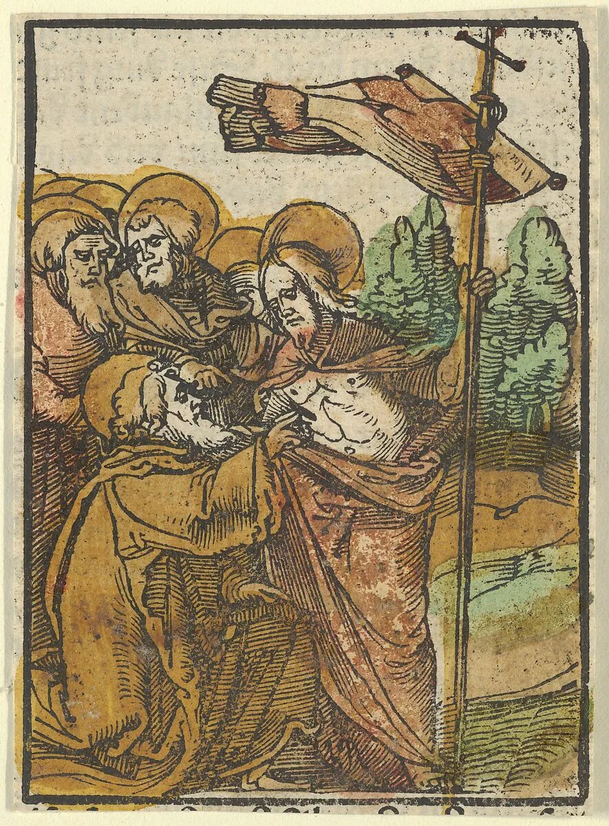 The Incredulity of Thomas, from Das Plenarium — Hans Schäufelein|Adam Petri