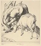 Woman Tethering a Goat — Robert Sargent Austin