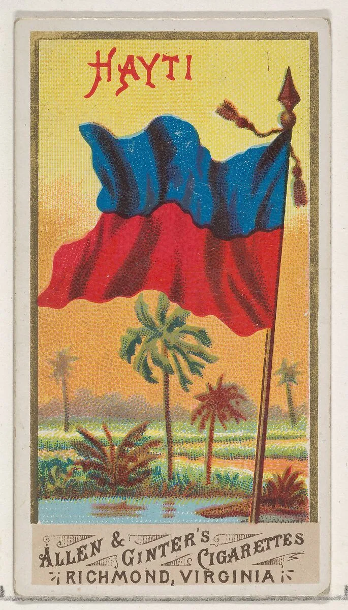 Haiti, from Flags of All Nations, Series 1 (N9) for Allen & Ginter Cigarettes Brands — Allen & Ginter