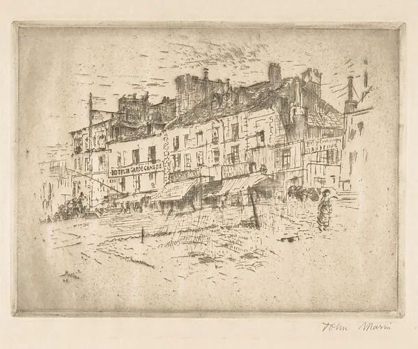 Old Houses near Pont Nationale — John Marin
