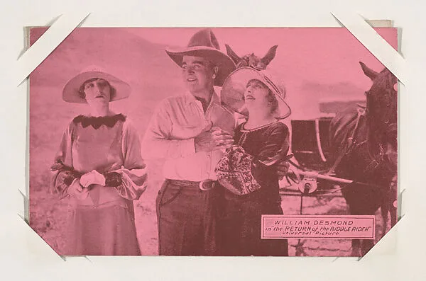 William Desmond in "the Return of the Riddle Rider" from Western Stars or Scenes Exhibit Cards series (W412) — Unknown