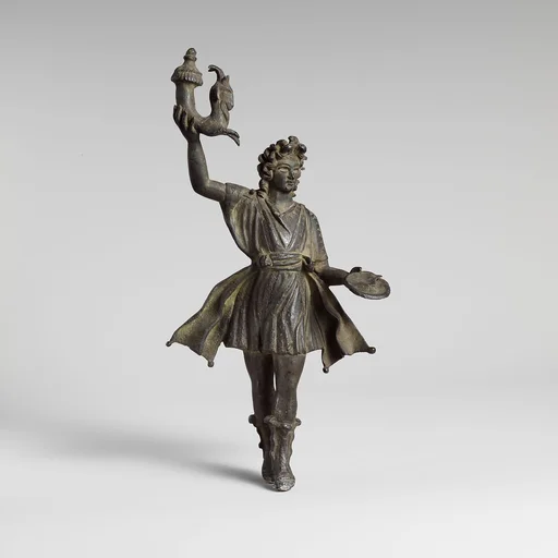Bronze statuette of a Lar