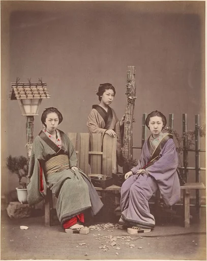 [Japanese Women in Traditional Dress]