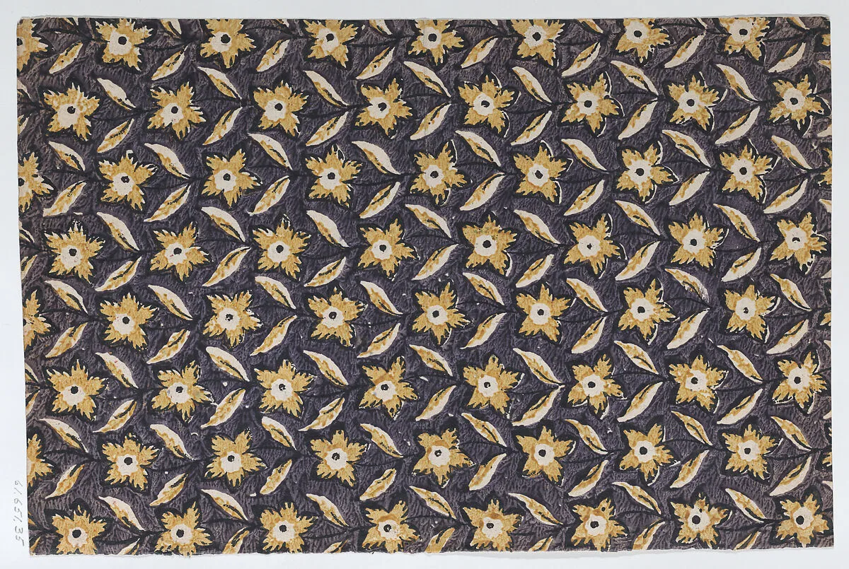 Book cover with overall floral design — Anonymous