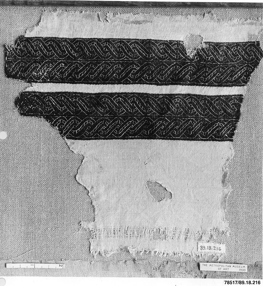 Textile Fragment — Unknown