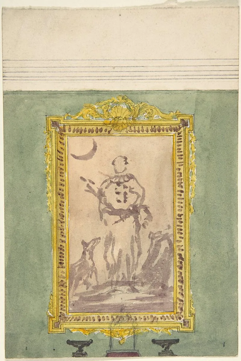 Overmantel Picture with Diana — Anonymous, British, 19th century