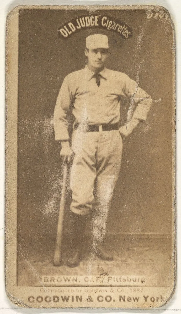 Thomas "Tom" Tarlton Brown, Center Field, Pittsburgh, from the Old Judge series (N172) for Old Judge Cigarettes — Goodwin & Company