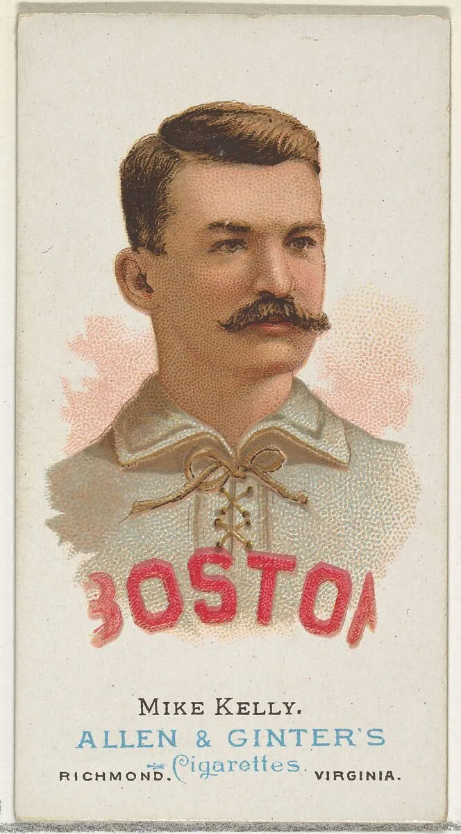 Mike "King" Kelly, Baseball Player, from World's Champions, Series 1 (N28) for Allen & Ginter Cigarettes — Lindner, Eddy & Claus|Allen & Ginter