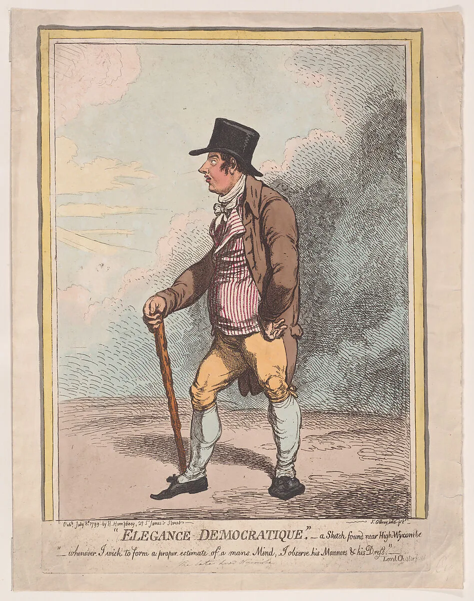 "Elegance Democratique." A Sketch Found Near High-Wycombe — James Gillray|Hannah Humphrey