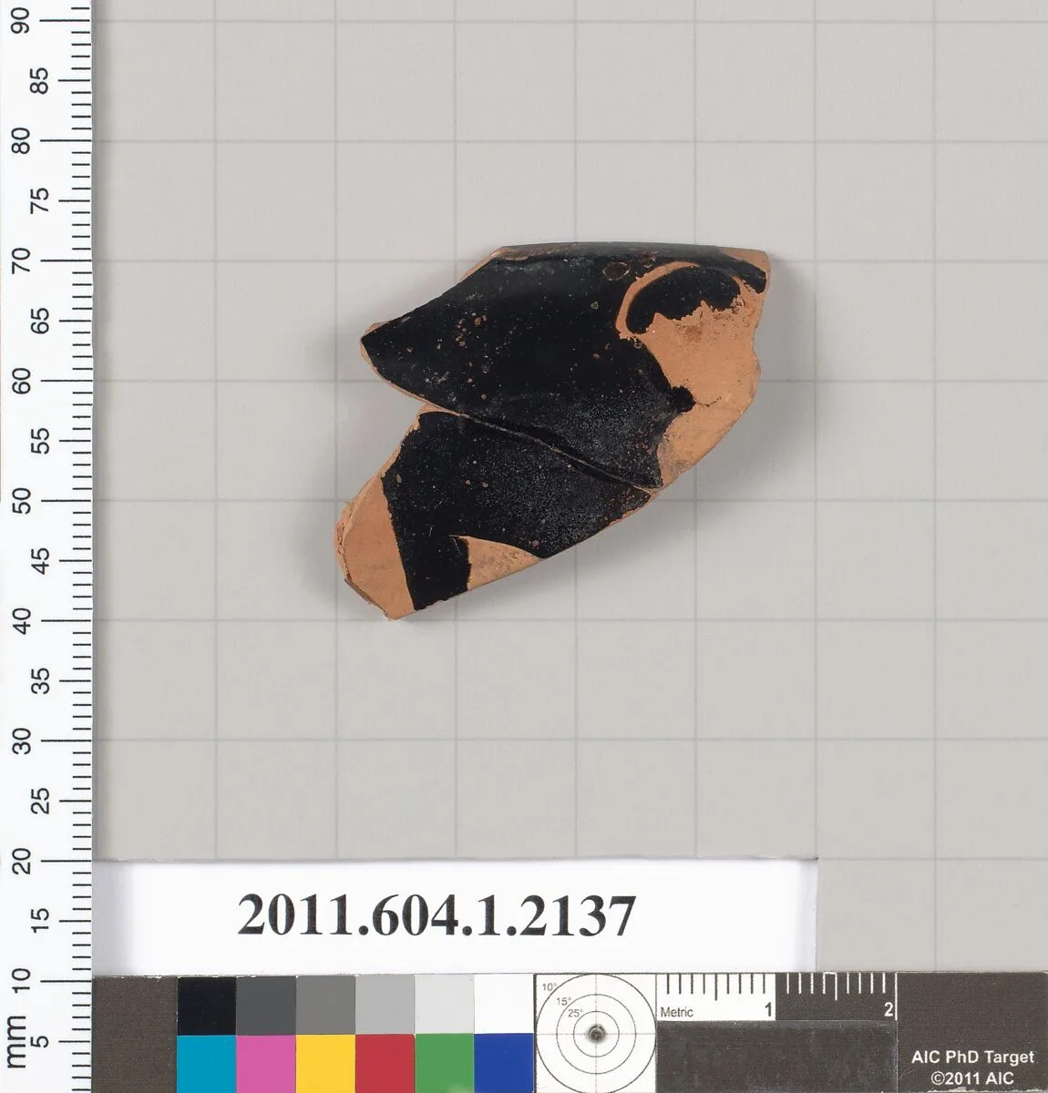 Terracotta rim fragment of a kylix (drinking cup) — Unknown