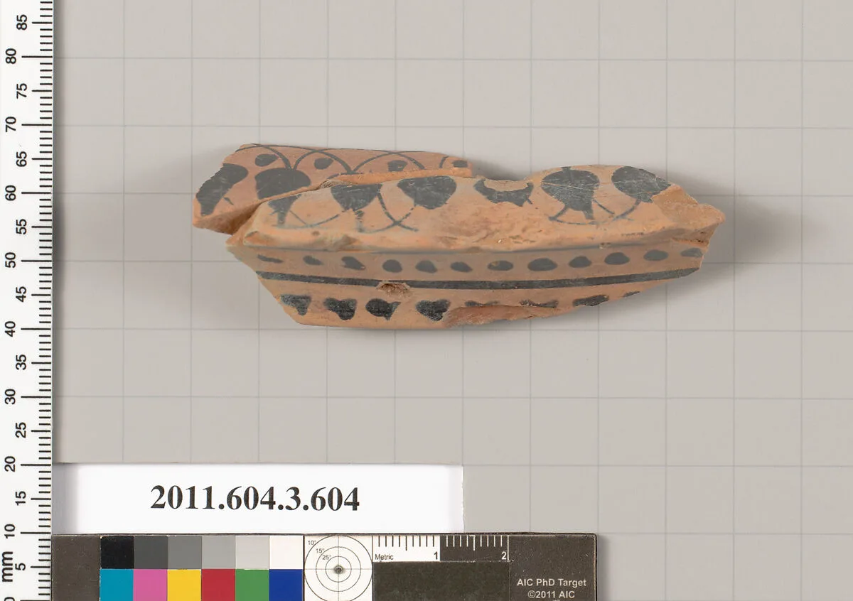 Terracotta fragment of a column-krater (bowl for mixing wine and water) — Unknown