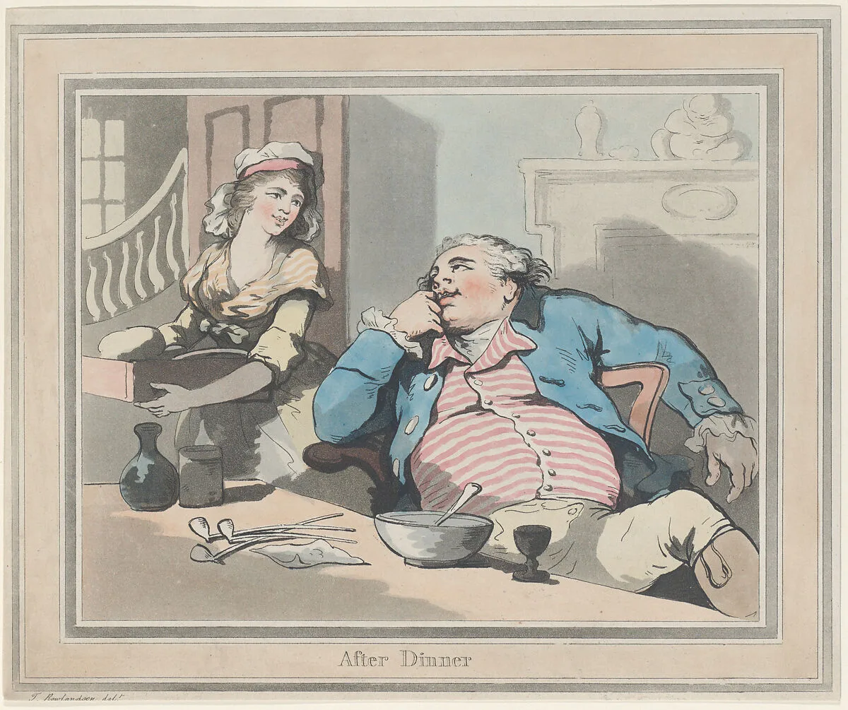 After Dinner — Thomas Rowlandson