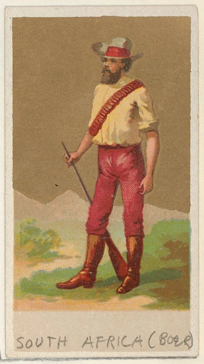 South Africa (Boer), from the Natives in Costume series (N16), Teofani Issue, for Allen & Ginter Cigarettes Brands — Allen & Ginter|Teofani & Company