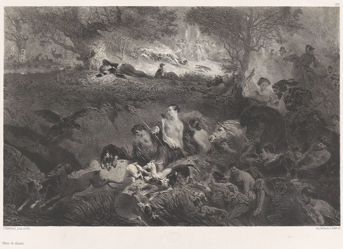 Dreams of Hunting — Bertauts, P. Cadet, Paris|Célestin Nanteuil