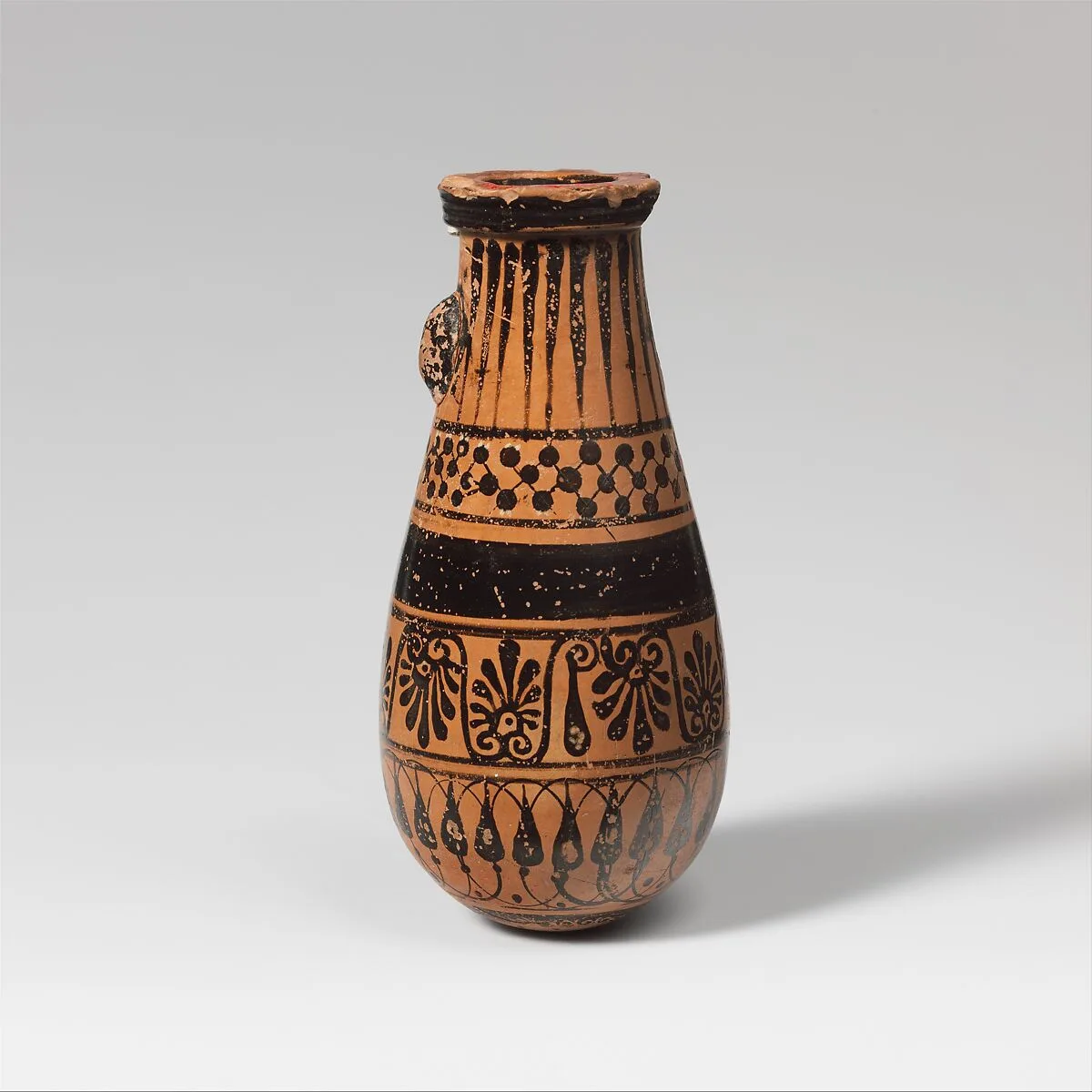 Terracotta alabastron (perfume vase) — Unknown