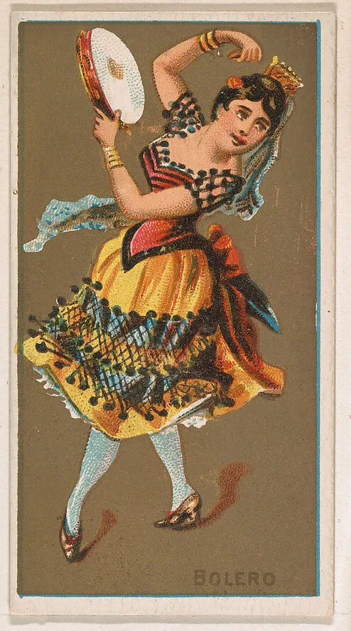 Bolero, from National Dances (N225, Type 1) issued by Kinney Bros. — Kinney Brothers Tobacco Company