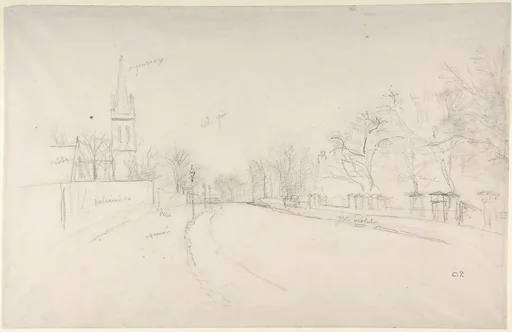 All Saints Church, Upper Norwood seen from the north side of Beulah Hill