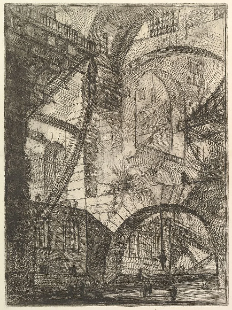 The Smoking Fire, from "Carceri d'invenzione" (Imaginary Prisons) — Giovanni Battista Piranesi|Giovanni Bouchard