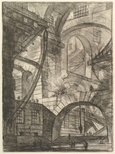The Smoking Fire, from "Carceri d'invenzione" (Imaginary Prisons)